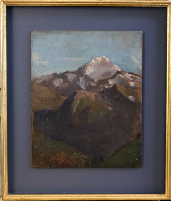 John da Costa (1876-1931) Alpine landscapes 12 x 10in.